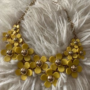 Floral Statement necklace | Yellow & Gold